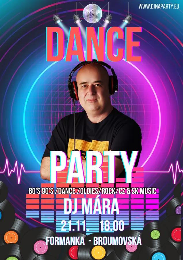 Plakát: Dance party, Formanka Broumovská