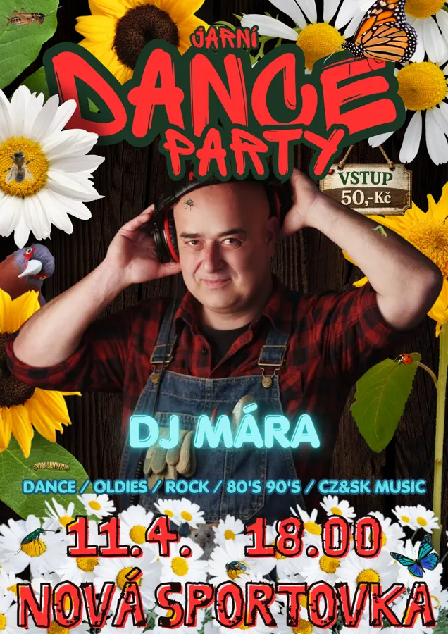 Plakát: Jarní dance party, Nová Sportovka